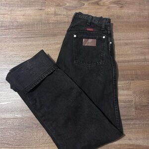 Vintage Wrangler Women's Straight Leg Jeans - Black